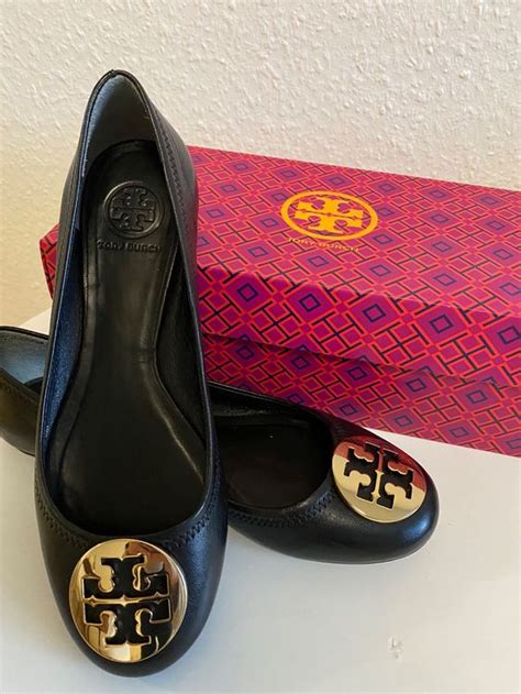 Tory Burch Ballerina Neu Schwarz Gold Gr Kaufen Auf Ricardo