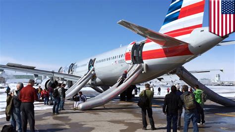 American Airlines Accident Emergency Evacuation After Smoke Fills Cabin Of Charlotte Denver