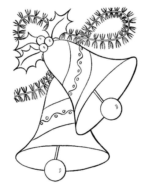 Merry Christmas Bells Coloring Page Free Printable Coloring Pages For