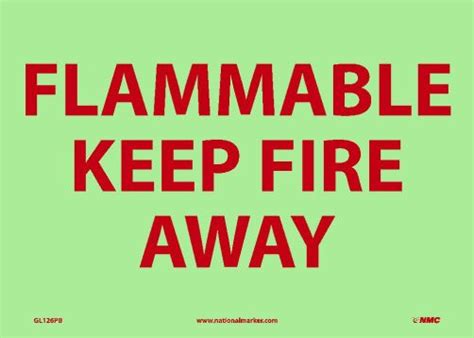 flammable  fire  sign glrb