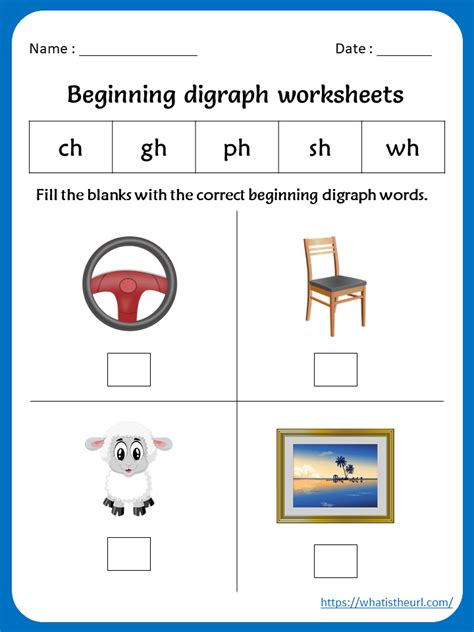 Beginning Digraph Worksheet Your Home Teacher