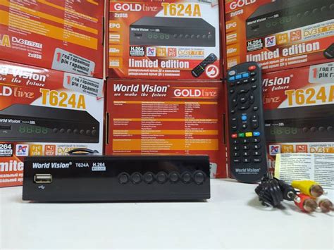 Приставка Т2 World Vision T624A H. 264 DVB-T/T2/C тюнер ресивер приймач ...