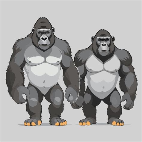 Gorilla Standing Vectors And Illustrations For Free Download Freepik