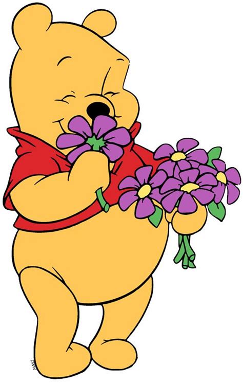 Winnie The Pooh Smelling Flowers In Winnie The Pooh Pictures