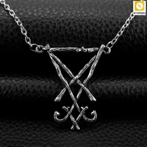 Deicide Pendant 666 Necklace Mark Of The Beast Logo Satanic Symbol