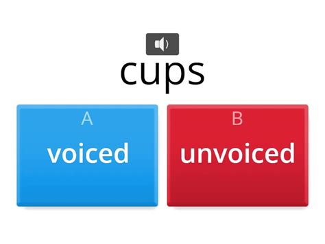 Voiced And Unvoiced Last Sounds Quiz