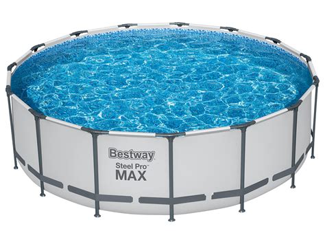 Bestway Steel Pro Max Frame Pool Komplett Set Mit Fil