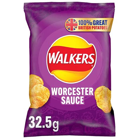 Walkers Crisps Worcester Sauce X 32 1040g