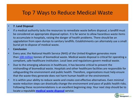 IMPORTANT STEPS THAT WILL HELP YOU TO REDUCE MEDICAL WASTE | PPTX