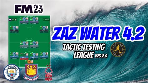 Fm23 Tactic Testing League V2320 Zaz Water 42 Football Manager