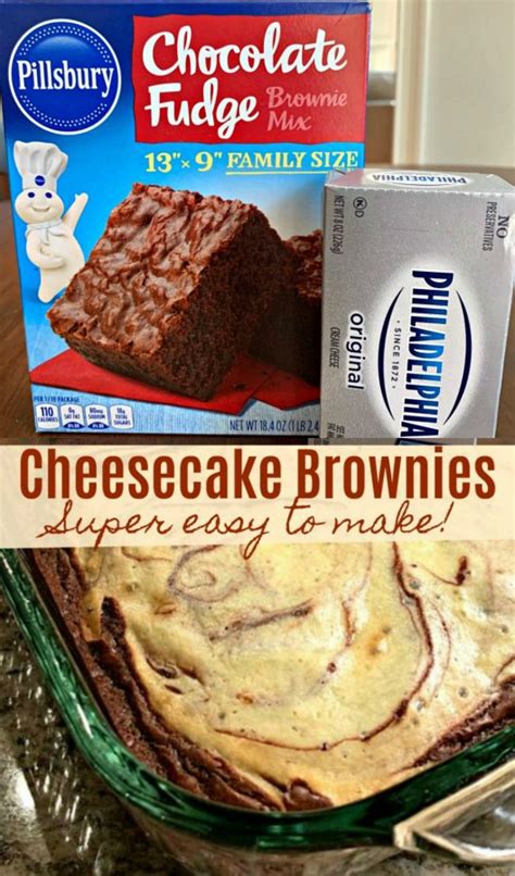 Easy Cheesecake Brownies (AKA, Marble Cream Cheese Brownies) - Sweet ...