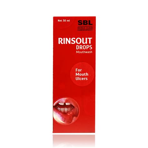 Sbl Rinsout Drops Mouthwash For Mouth Ulcer Natdose