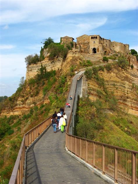 Bridge To Civita Di Bagnoregio Stock Photo - Image of beautiful, italy ...