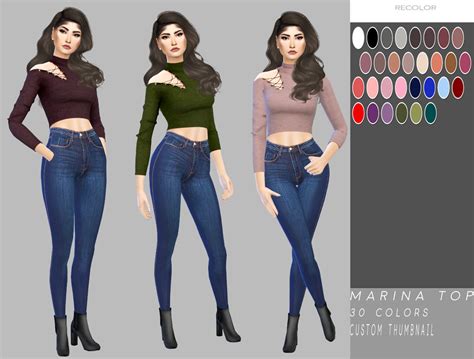 Sims4sisters — Simply Simming Marina Top Cas Standalone