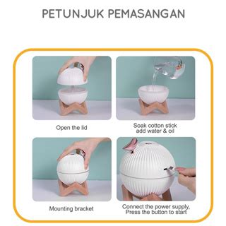 Jual Moi 300ML Aesthetic Humidifier Diffuser Air Purifier Aromaterapy