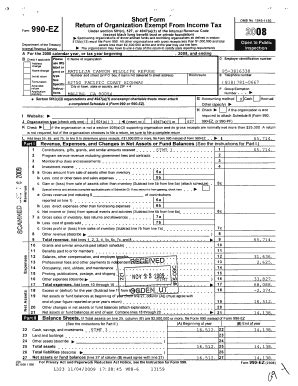 Fillable Online A For The 2008 Calendar Y Ear Or Tax Y Ear Beginning