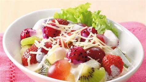 Resep Salad Buah Saus Yoghurt Susu Makanan Nikmat Untuk Pola Hidup Sehat