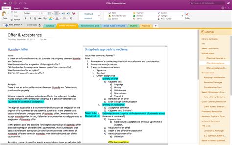 Using Microsoft Onenote For Organized Law School Notes