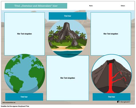 Kostenlose Vorlagen für Arbeitsblätter zu Gesteinen und Mineralien
