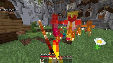 Minecraft Be 【addons】weapons From Dungeons Firebrand Youtube