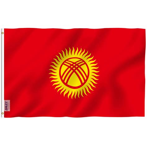 Fly Breeze Kyrgyzstan Flag 3x5 Foot - Anley Flags