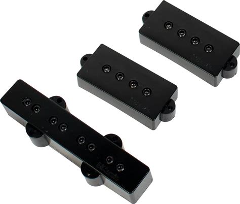 Dimarzio Dp126 Pj Neck And Bridge Bass Pickup Set Black Musical Instruments