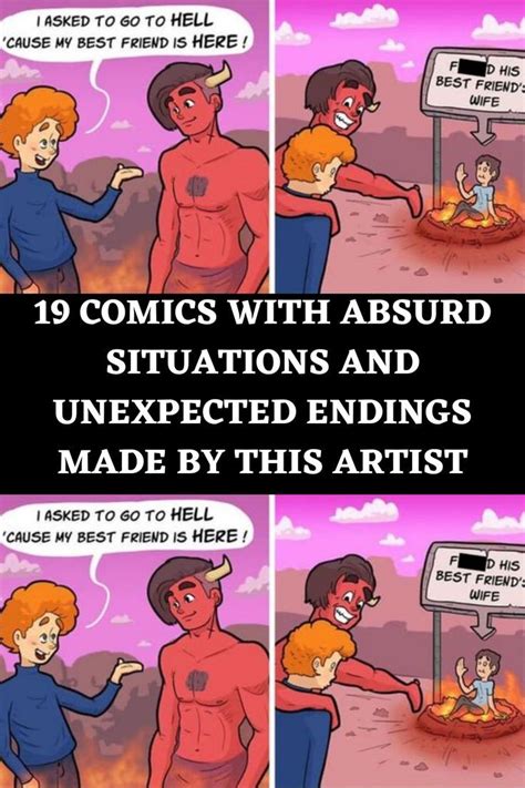 Comics With Absurd Situations And Unexpected Endings Made By This