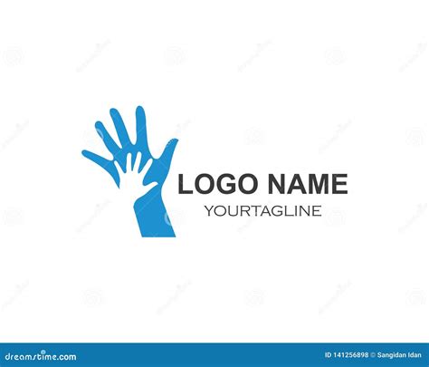 Icono Del Vector De Logo Template Del Cuidado De La Mano Ilustraci N