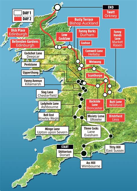 Rude Map Of Britain Vanya Jeanelle