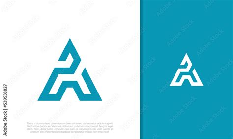 Initial A logo design. Innovative high tech logo template. Stock Vector ...