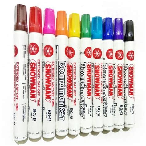 Jual Snowman Whiteboard Marker BG 12 Spidol Non Permanent Spidol Papan