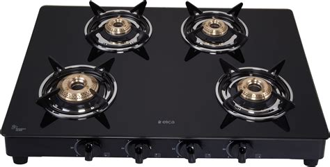 Elica Vetro Glass Top Burner Gas Stove Ct Vetro Blk Amazon In