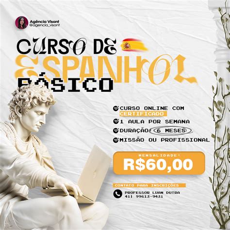 Curso De Espanhol Basico Behance