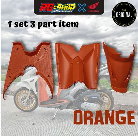 Jual Cover Inner Body Dek Kasar Vario 125 Old Bohlam Merah Orange Abu