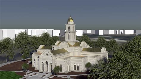Fort Worth Texas Temple First Draft 3d Latter Day Temples