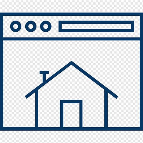 House Building Computer Icons Real Estate House Blue Angle White