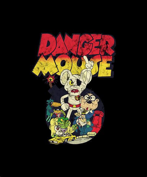 Danger Mouse 1981 Vintage Digital Art by Danger Mouse 1981 Vintage - Pixels