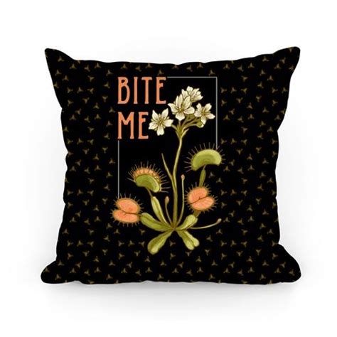 Bite Me Venus Flytrap Pillows LookHUMAN Boho Goth Decor Boho Goth