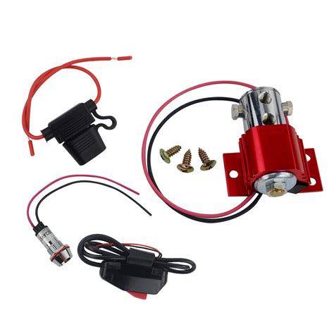 Red Front Brake Line Lock Electric Roll Control Solenoid Kit Heavy Duty