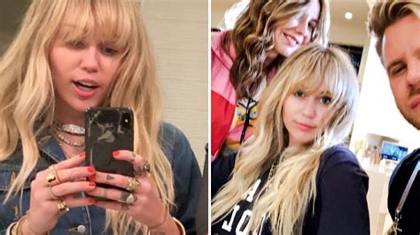Miley Cyrus Reveals “Hannah Montana” Blonde Hair and Bangs | Allure