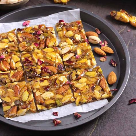 Dry Fruit Chikki Easy Mixed Nut Brittle Recipe