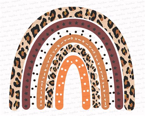 Cheetah Print Rainbow Leopard Rainbow PNG Clipart Instant - Etsy