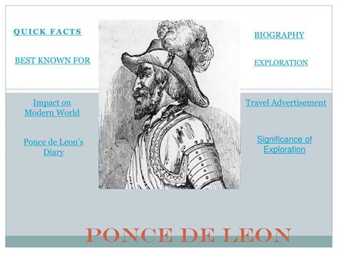 Ppt Ponce De Leon Powerpoint Presentation Free Download Id2608767