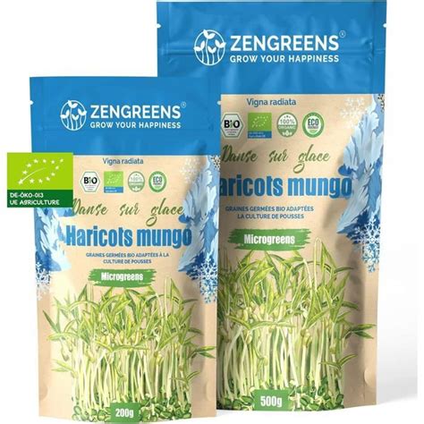 Graines De Haricots Mungo Bio À Germer Choisissez Entre 200G Et 500G