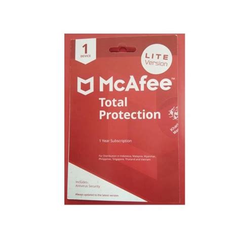 Jual Anti Virus McAfee Total Protection 1 Device 1 Tahun Shopee Indonesia