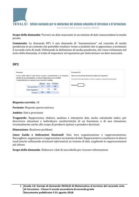 Pdf Grado Esempi Domande Matematica Grado Esempi Di