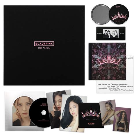 Blackpink 1st Full Album The Album Cd Photobook Postcard Set Credits Sheet Lyrics