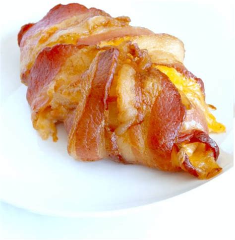 Easy Bacon Wrapped Cheesy Chicken Bake Recipe A Helicopter Mom