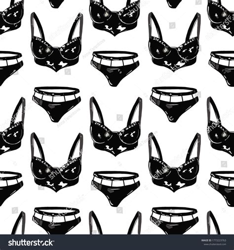 Digital Paper Erotic Lingerie Bdsm Background Stock Vector Royalty