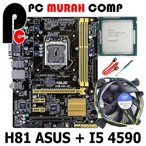 Jual Paket Mobo Lga H Asus Processor I Bonus Fan Shopee